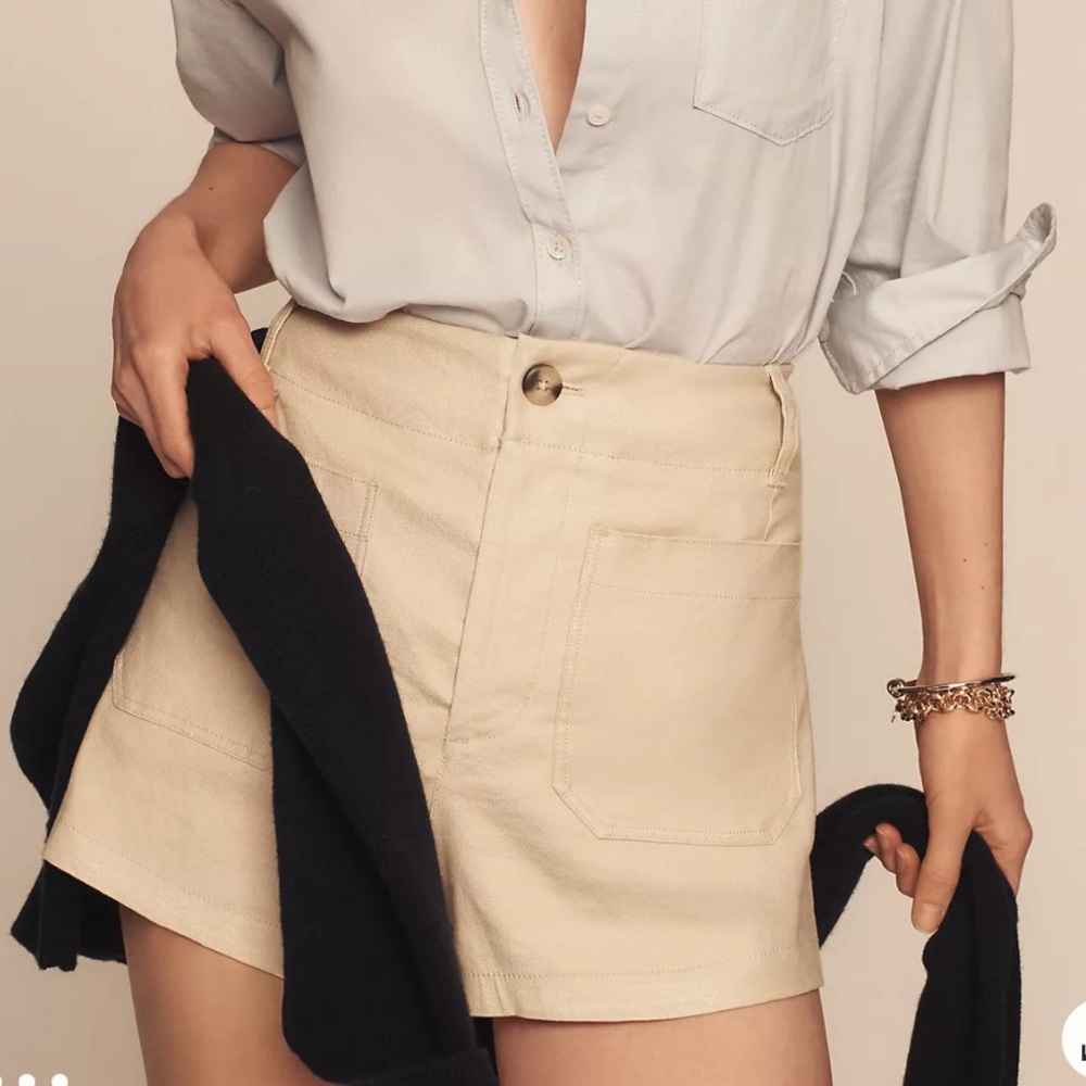 Colette Maeve Linen Ivory shorts 28